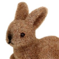 Article Déco lapin 5cm floqué marron 16pcs.