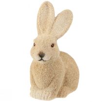 Article Lapins de Pâques décoratifs assis marron – 2e choix – Floqués H15 cm 4 pièces