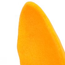 Article Oreilles de lapin décoratives tige jaune doré décoration Pâques floquées H56cm