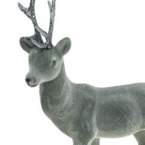 Article Cerf décoratif figurine déco renne déco anthracite H28cm