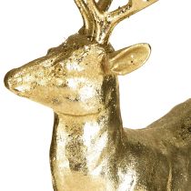 Article Figurine décorative de renne debout en or 10,5 × 4,5 × 16 cm 2 pièces