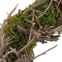 Article Couronne décorative couronne de mousse avec branches de bonsaï naturel Ø30cm
