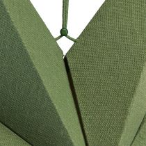 Article Lampe décorative étoile en papier à suspendre jute vert 75x20cm