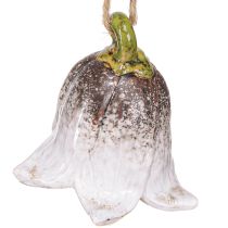 Article Muguet décoratif à suspendre fleurs en céramique 7cm 3 pcs