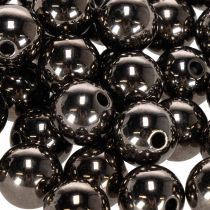 Article Perles décoratives anthracite métallisé 14mm 35 pcs