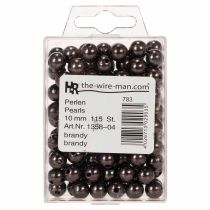Article Perles décoratives marron Ø10mm 115 pcs