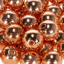 Article Perles décoratives cuivre métallisé 14mm 35 pcs