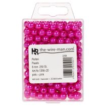 Article Perles décoratives rose Ø8mm 250 pcs