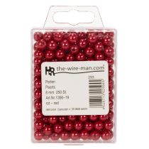 Article Perles décoratives rouges Ø8mm 250 pcs