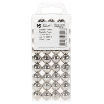 Article Perles décoratives argent métallisé 14mm 35 pcs