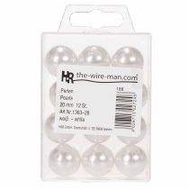 Article Perles déco blanches Ø20mm 12pcs