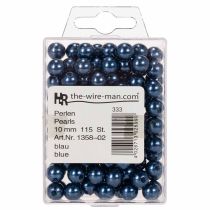Article Perles décoratives Ø10mm bleues 115 pcs