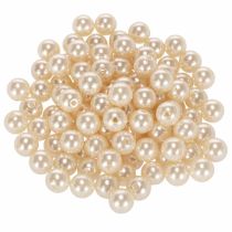 Article Perles décoratives Ø10mm champagne 115 pièces