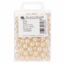 Article Perles décoratives Ø10mm champagne 115 pièces