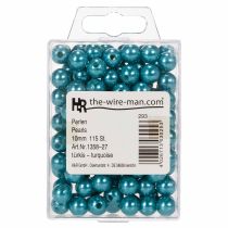 Article Perles décoratives Ø10mm turquoise 115 pièces