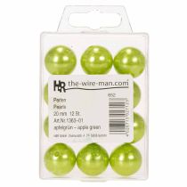 Article Perles décoratives Ø2cm vert pomme 12 pcs