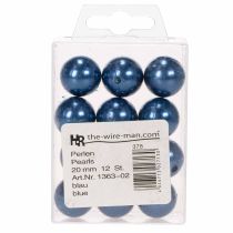 Article Perles décoratives Ø2cm bleues 12 pcs