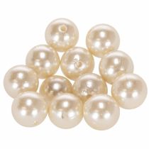 Article Perles décoratives Ø2cm champagne 12 pcs