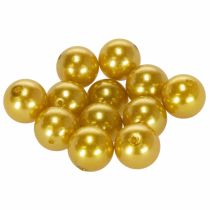 Article Perles décoratives Ø2cm dorées 12 pcs