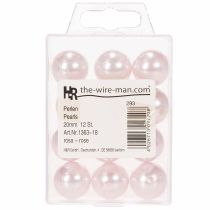 Article Perles décoratives Ø2cm rose 12 pcs
