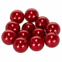 Article Perles décoratives Ø2cm rouge 12 pcs