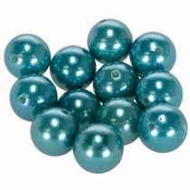 Article Perles décoratives Ø2cm turquoise 12 pcs