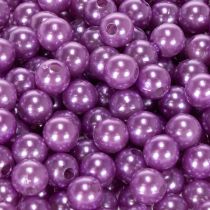Article Perles décoratives Ø8mm violettes 250 pcs