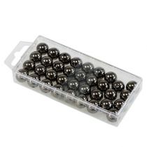 Article Perles décoratives anthracite métallisé 14mm 35 pcs