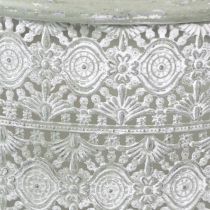 Article Bol décoratif en métal avec anses, pot de fleurs vintage, lot de 3