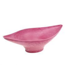 Bol déco rose 34cm x 17,5cm H10cm, 1pc