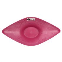 Bol déco rose 34cm x 17,5cm H10cm, 1pc