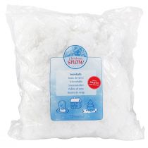 Article Flocons de neige décoratifs en coton ouate hiver blanc 200g