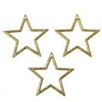 Article Décoration de table étoile décorative paillettes dorées Noël 4,5 cm 120 pcs