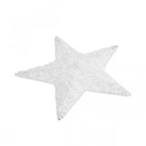 Article Décoration de Noël étoile Décoration de Noël étoile blanche H15cm 6pcs