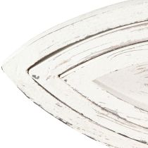 Article Plateau Décoratif Bois Poisson Blanc Naturel L30/40/50cm Lot de 3