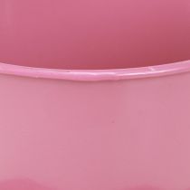 Article Tasse à thé décorative tasse en métal avec assiette rose Ø12 H10cm 8 pcs