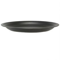 Article Assiette décorative bol en métal assiette décorative anthracite Ø26cm 5pcs