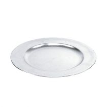 Article Assiette décorative argent Ø28cm