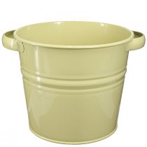 Article Pot décoratif métal pot de fleur jaune vert 31x26x21,5cm