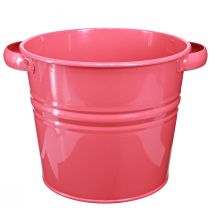 Article Pot décoratif anses de pot de fleur en métal rose 31x26x 21,5cm