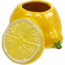 Pot décoratif vase citron agrumes en céramique décoration estivale