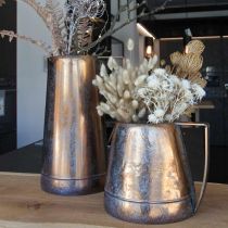 Vase déco cruche décorative couleur cuivre déco vintage L21cm H36cm