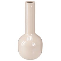 Article Vase décoratif en métal émaillé Marron cappuccino H25,5cm