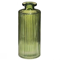Article Vases décoratifs mini vases verts verre rétro Ø5cm H13cm 6 pcs