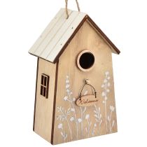 Article Décoration pour nichoir à oiseaux suspendu blanc naturel 14,5cm 2 pcs