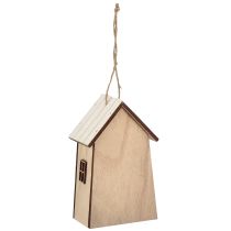 Article Décoration pour nichoir à oiseaux suspendu blanc naturel 14,5cm 2 pcs