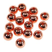 Article Perles décoratives cuivre métallisé 14mm 35 pcs