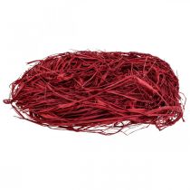 Raphia décoratif pour travaux manuels Raphia naturel rouge 200g