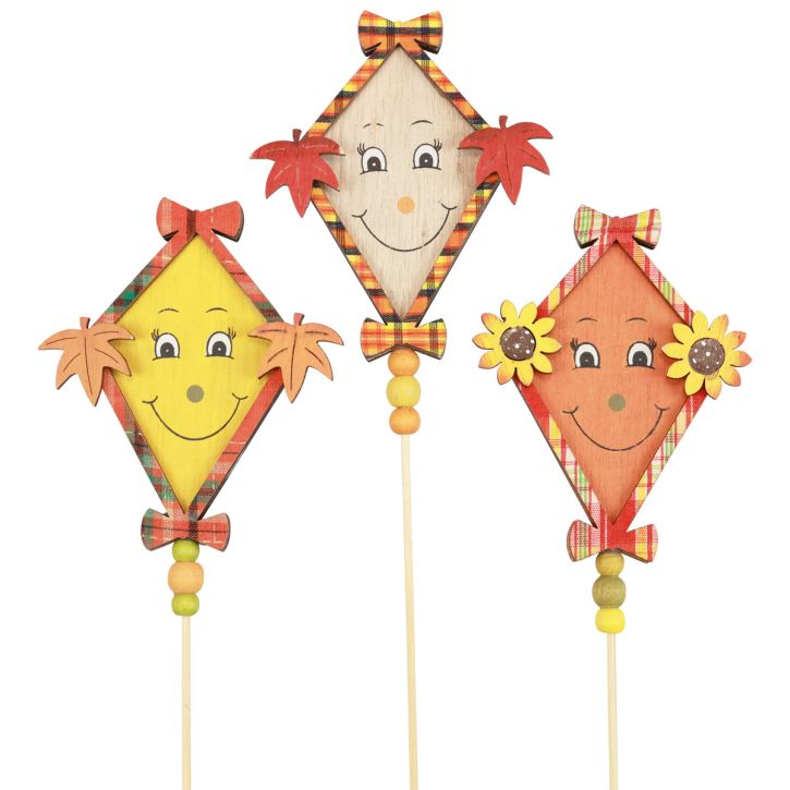 Article Bouchon en bois dragon décoratif automne décoration d&#39;automne bois 33,5 cm 6 pcs