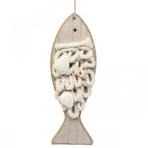 Article Déco poisson pendentif poisson en bois décoration maritime bois 6.5×19.5cm